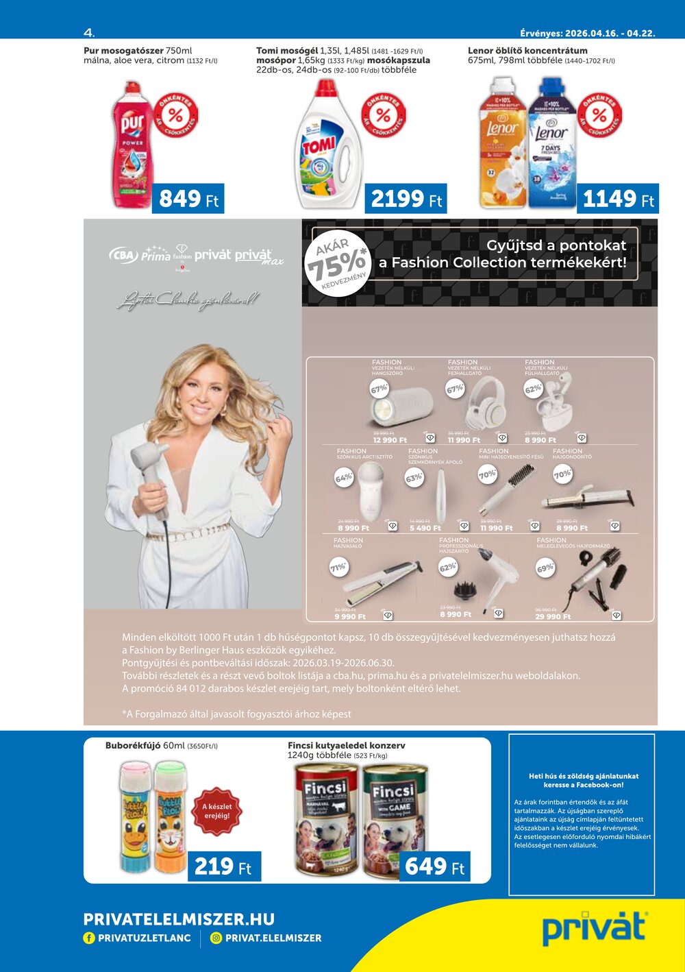 Privát akciós újság 2026.04.16-tól - 4. oldal.