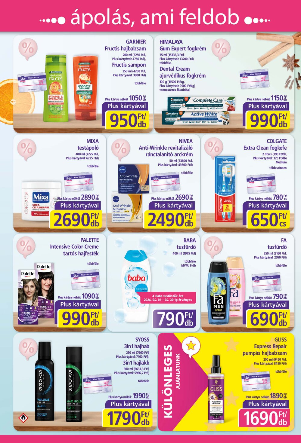 PlusMarket akciós újság 2026.04.16-tól - 4. oldal.