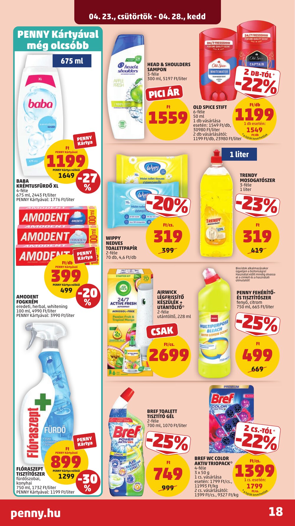 Penny Market akciós újság 2026.04.23-tól - 21. oldal.