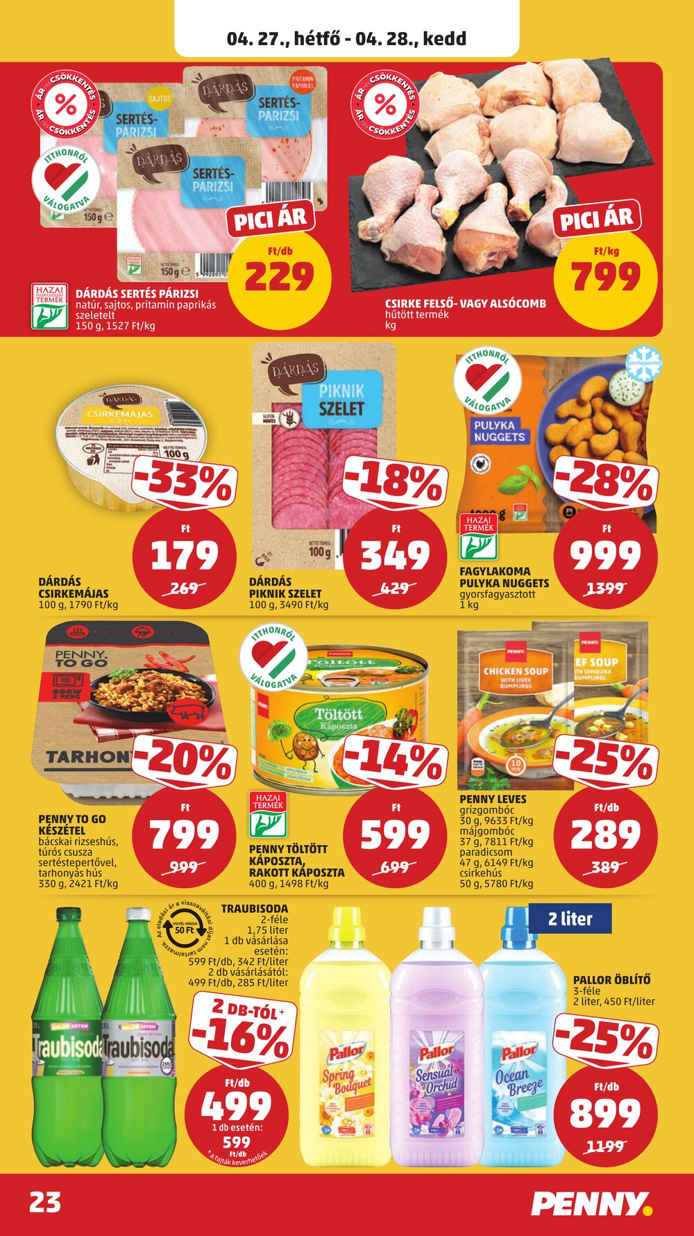 Penny Market akciós újság 2026.04.23-tól - 26. oldal.