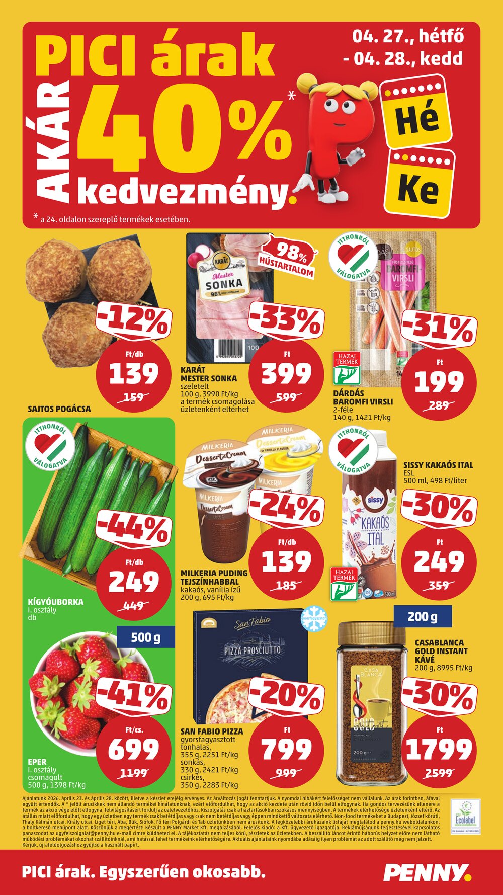 Penny Market akciós újság 2026.04.23-tól - 27. oldal.