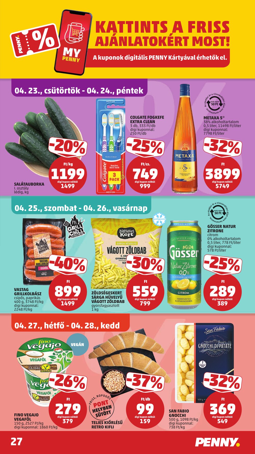 Penny Market akciós újság 2026.04.23-tól - 30. oldal.