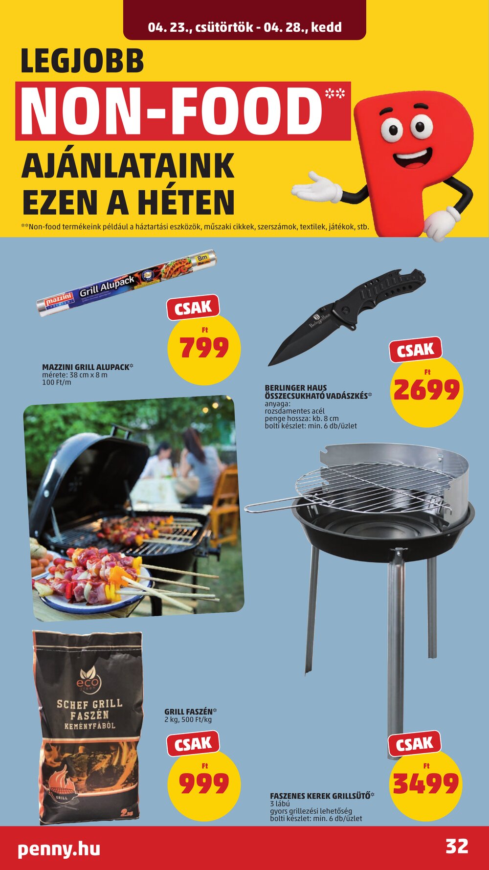 Penny Market akciós újság 2026.04.23-tól - 35. oldal.