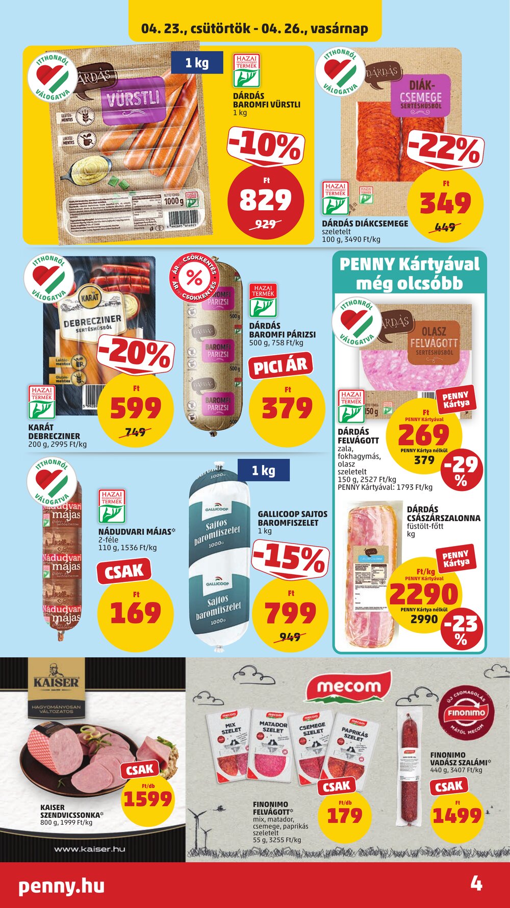 Penny Market akciós újság 2026.04.23-tól - 6. oldal.