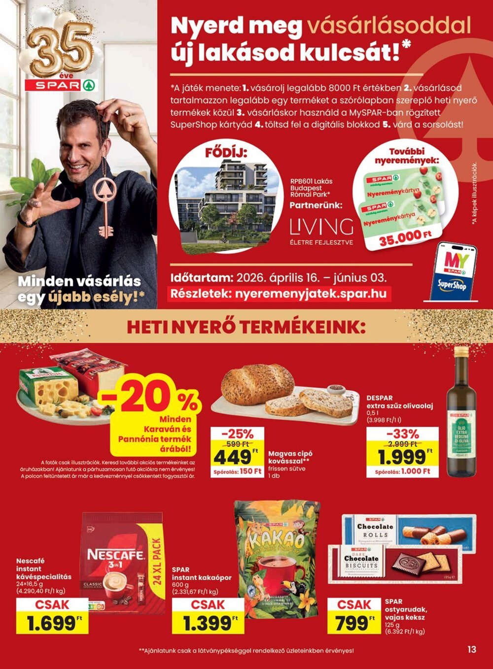 Spar akciós újság 2026.04.23-tól - 13. oldal.