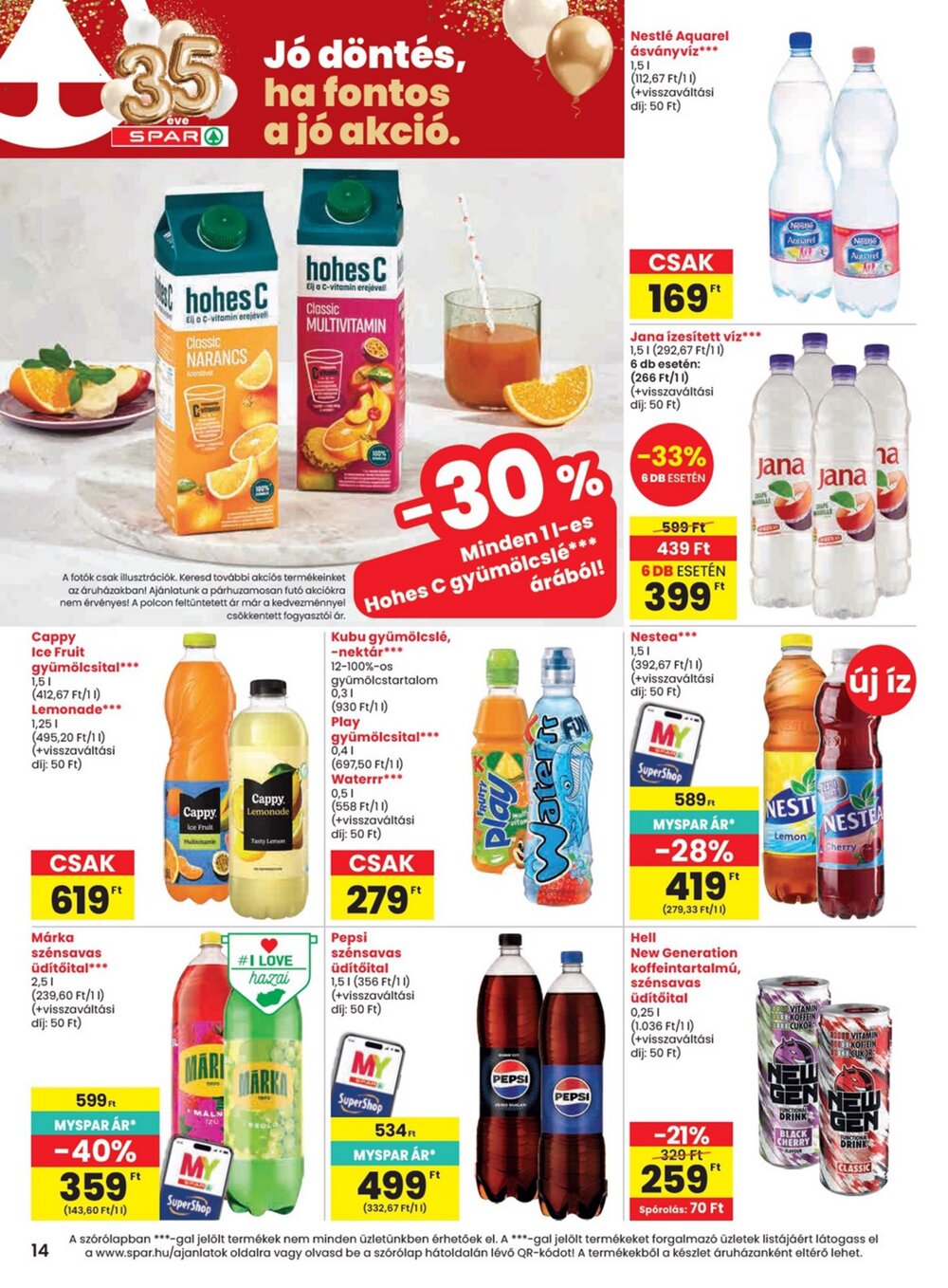 Spar akciós újság 2026.04.23-tól - 14. oldal.