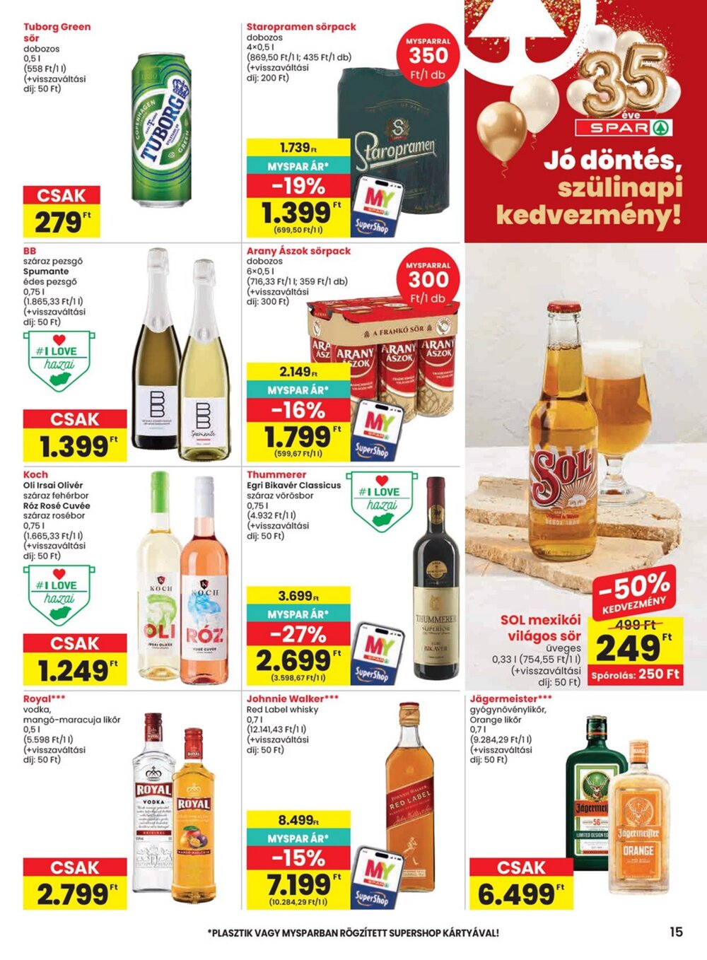 Spar akciós újság 2026.04.23-tól - 15. oldal.