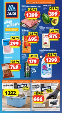 Aldi akciós újság 2026.04.23-tól
