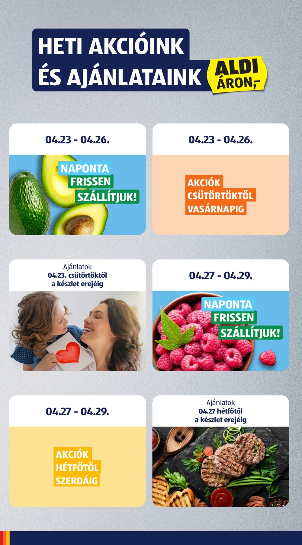 Aldi akciós újság 2026.04.23-tól - 2. oldal.