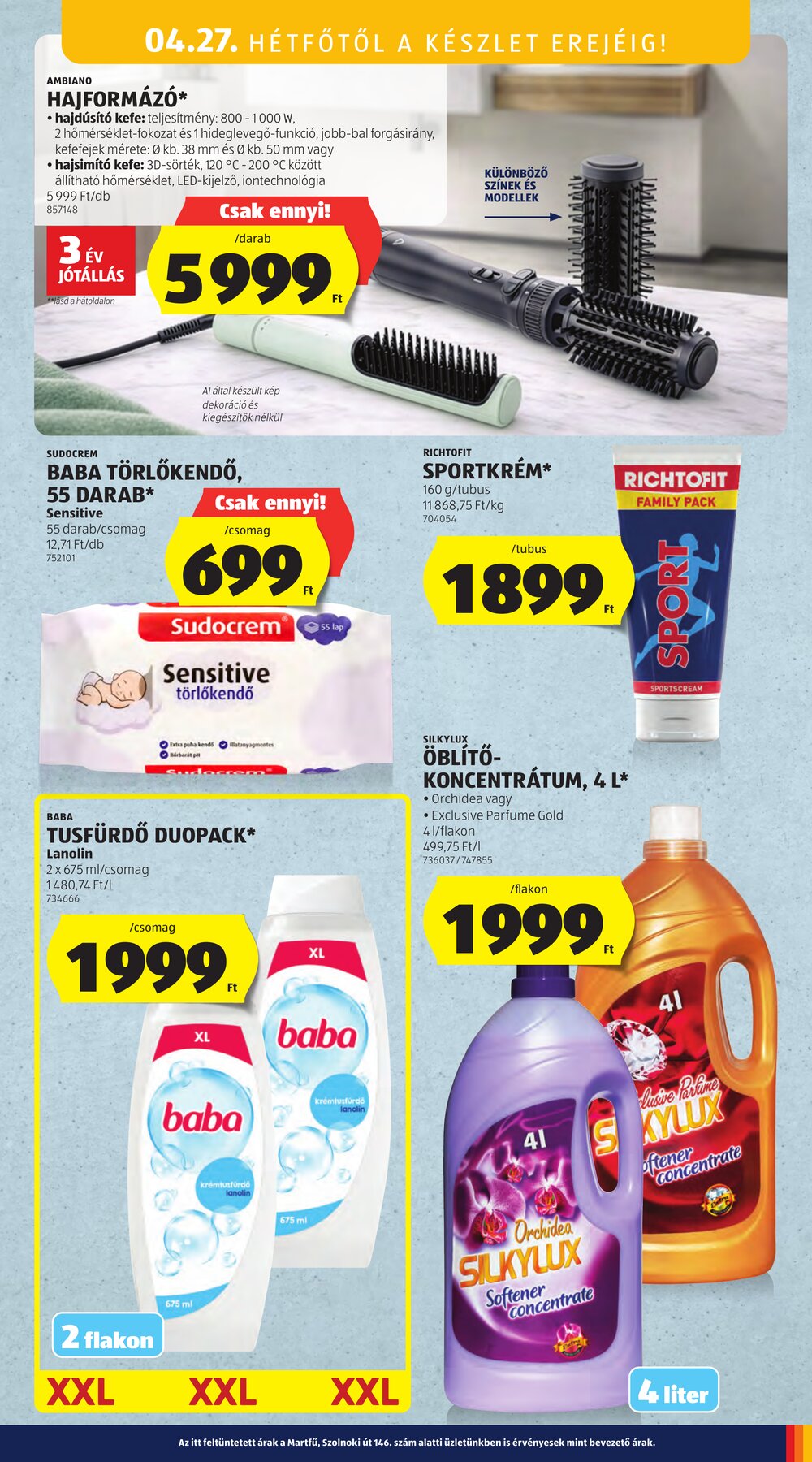 Aldi akciós újság 2026.04.23-tól - 55. oldal.