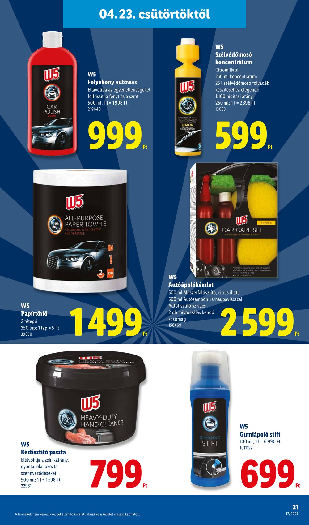 Lidl akciós újság 2026.04.23-tól - 21. oldal.