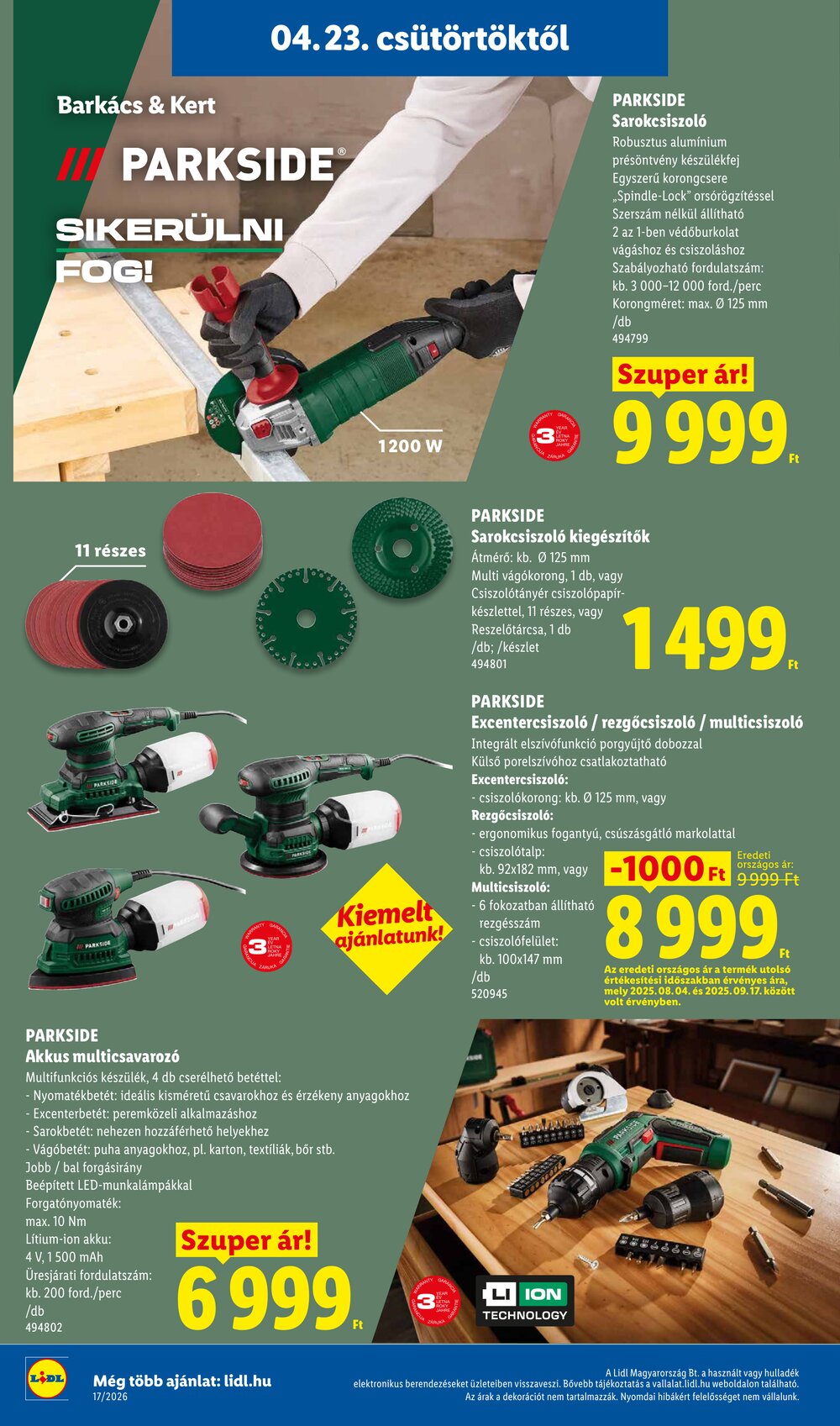 Lidl akciós újság 2026.04.23-tól - 28. oldal.