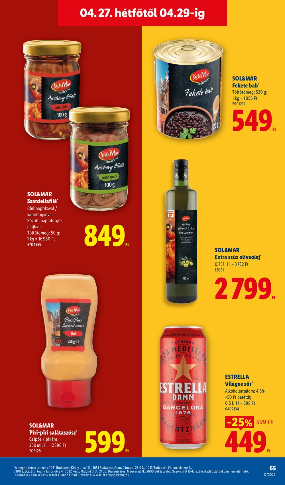 Lidl akciós újság 2026.04.23-tól - 65. oldal.