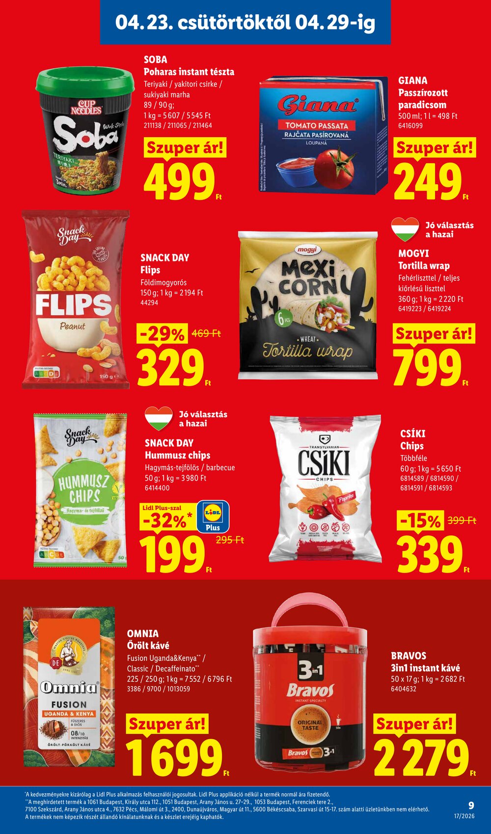 Lidl akciós újság 2026.04.23-tól - 9. oldal.