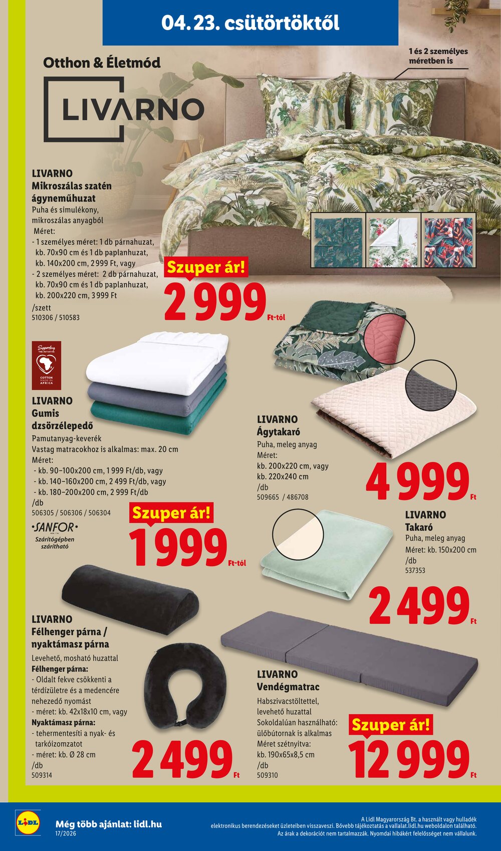 Lidl akciós újság 2026.04.23-tól - 2. oldal.