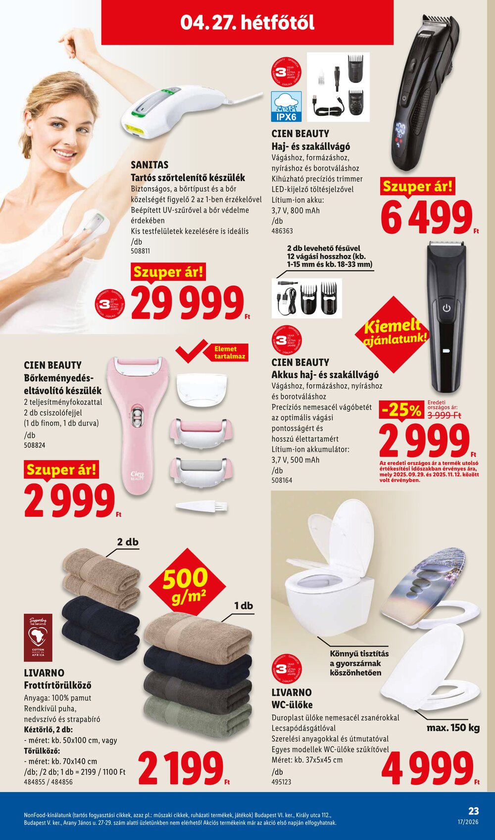 Lidl akciós újság 2026.04.23-tól - 23. oldal.