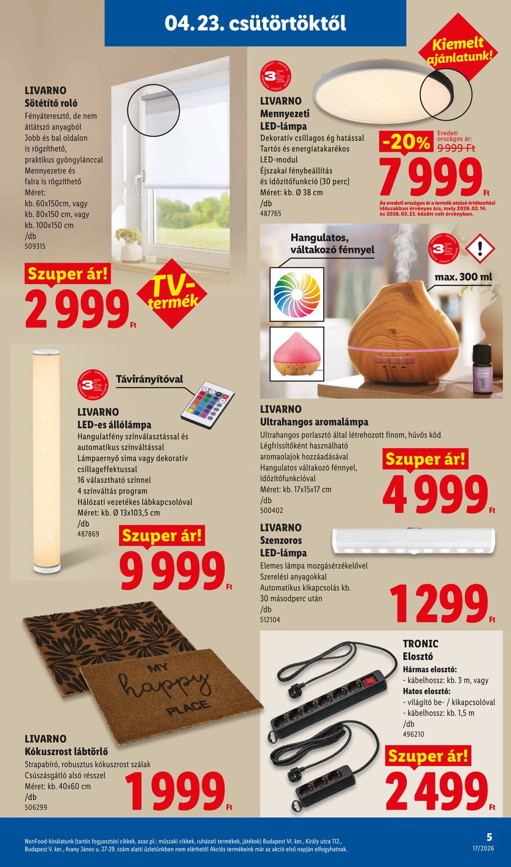 Lidl akciós újság 2026.04.23-tól - 5. oldal.