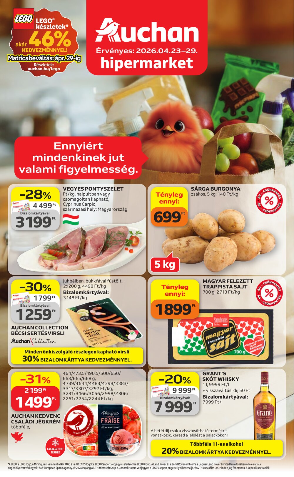 Auchan akciós újság 2026.04.23-tól - 1. oldal.