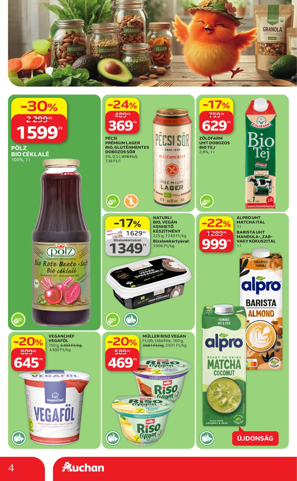 Auchan akciós újság 2026.04.23-tól - 4. oldal.
