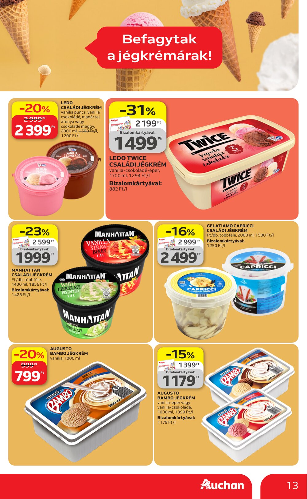 Auchan akciós újság 2026.04.23-tól - 13. oldal.