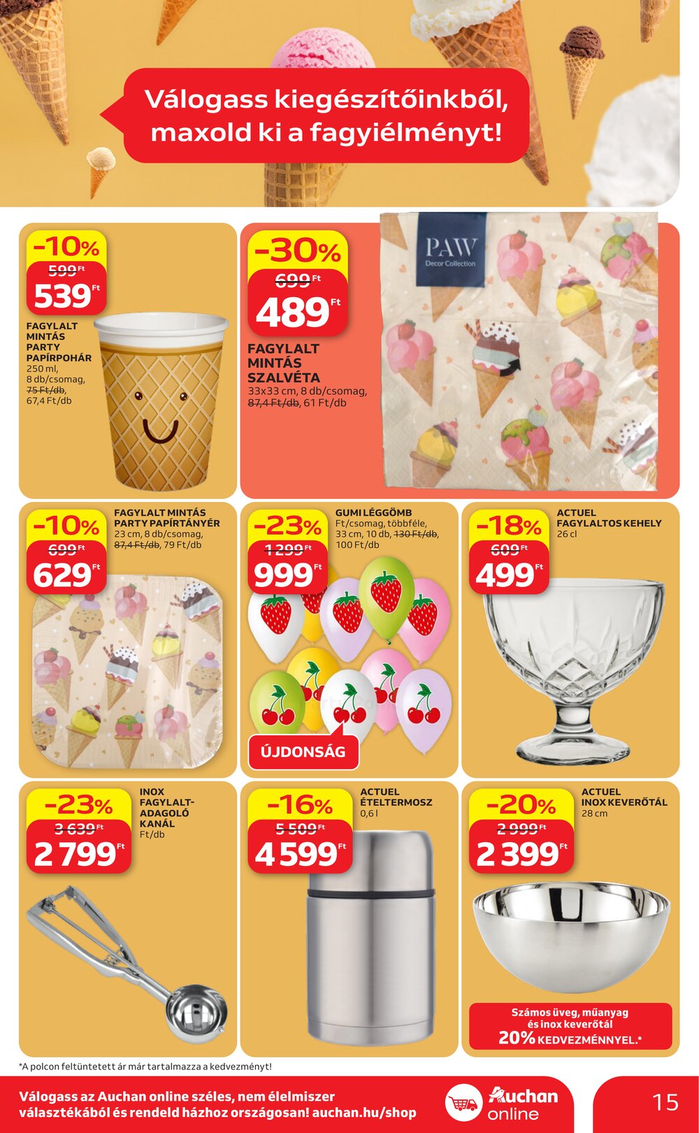 Auchan akciós újság 2026.04.23-tól - 15. oldal.