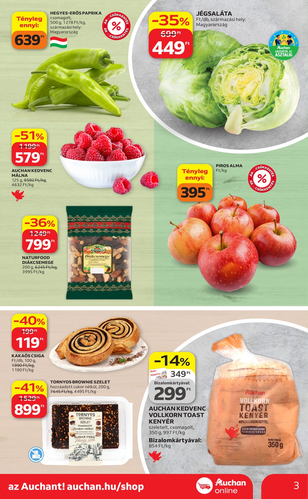 Auchan akciós újság 2026.04.23-tól - 3. oldal.