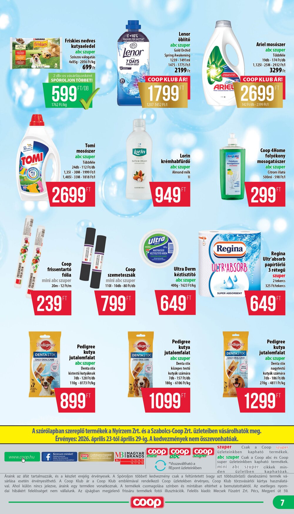 Coop akciós újság 2026.04.23-tól - 7. oldal.
