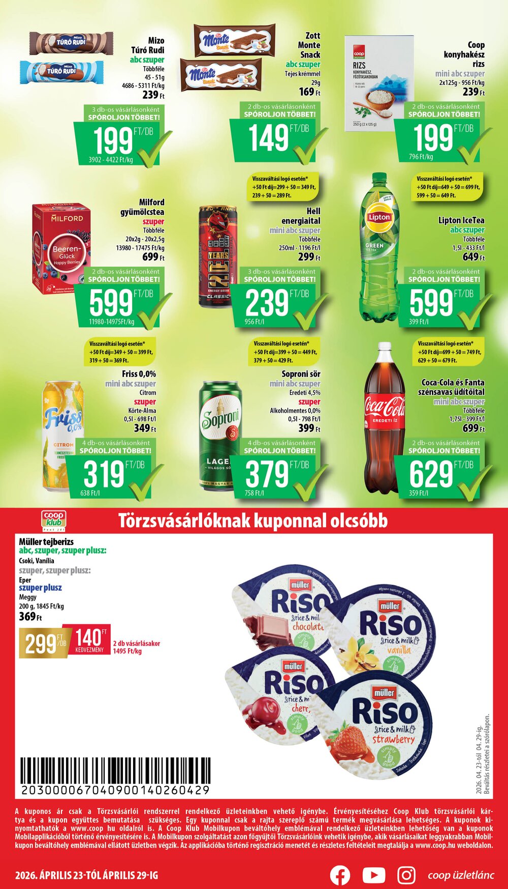 Coop akciós újság 2026.04.23-tól - 8. oldal.