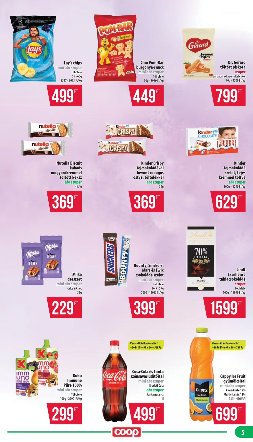Coop akciós újság 2026.04.23-tól - 5. oldal.