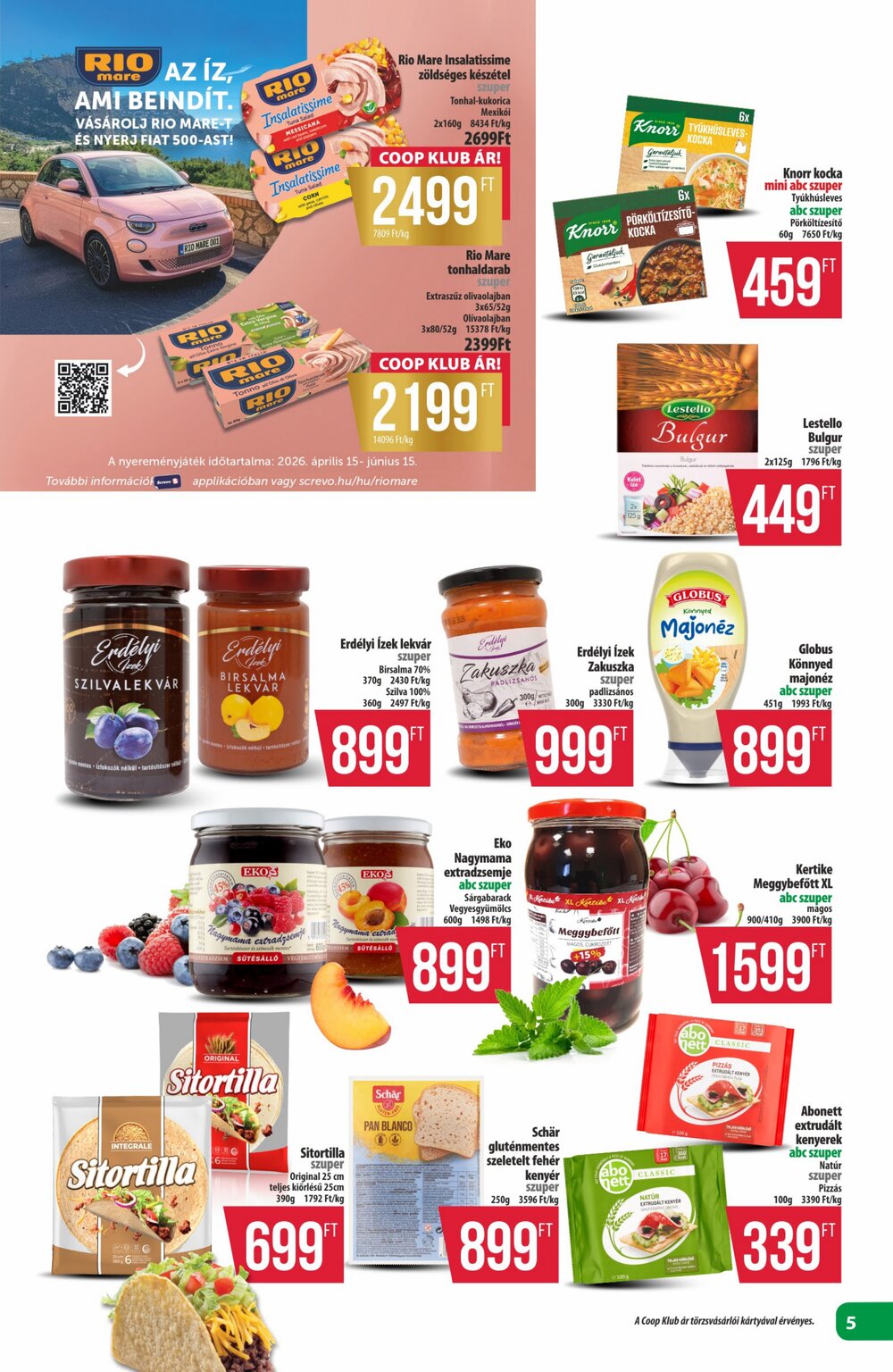 Coop akciós újság 2026.04.23-tól - 5. oldal.