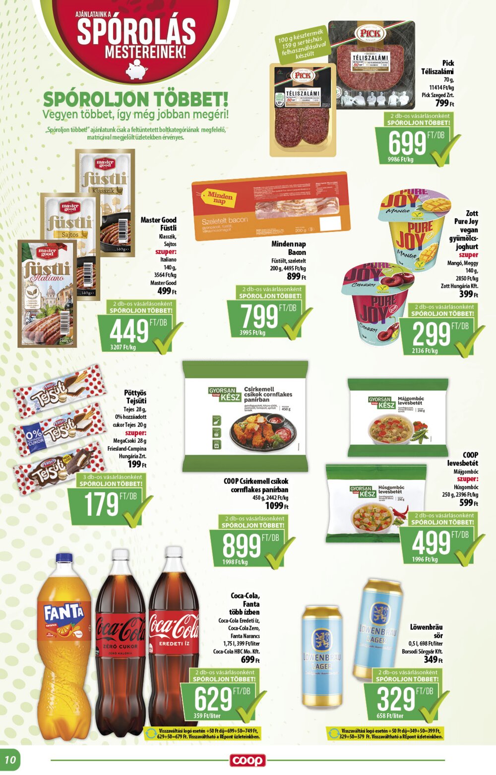 Coop akciós újság 2026.04.23-tól - 10. oldal.