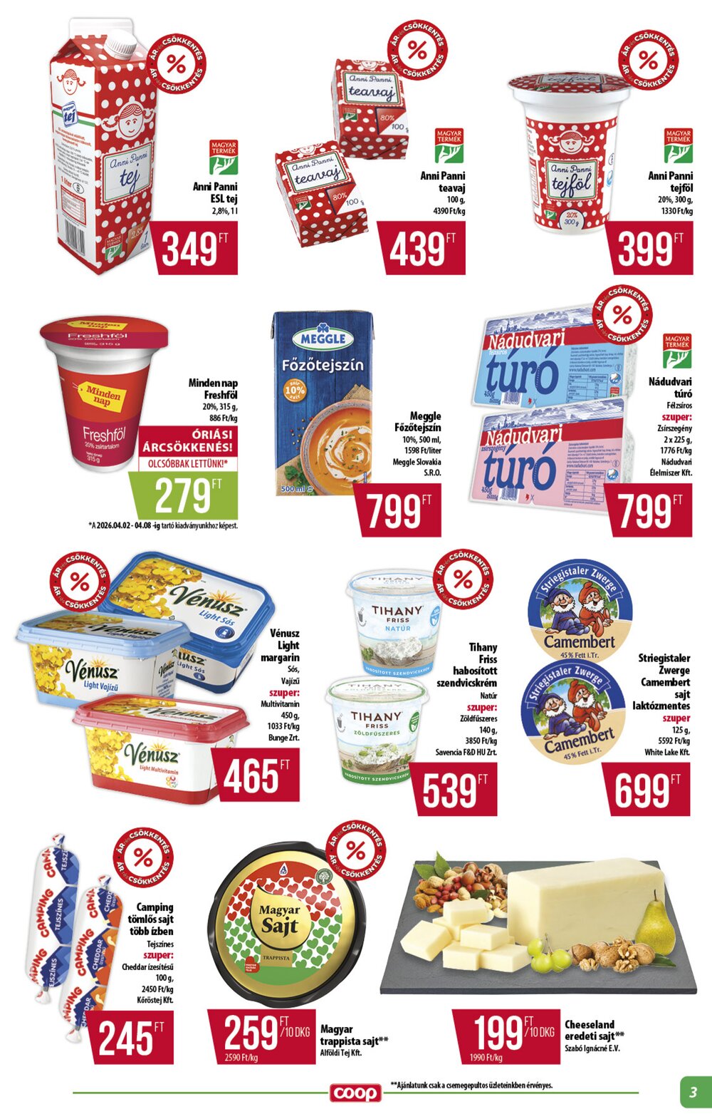 Coop akciós újság 2026.04.23-tól - 3. oldal.