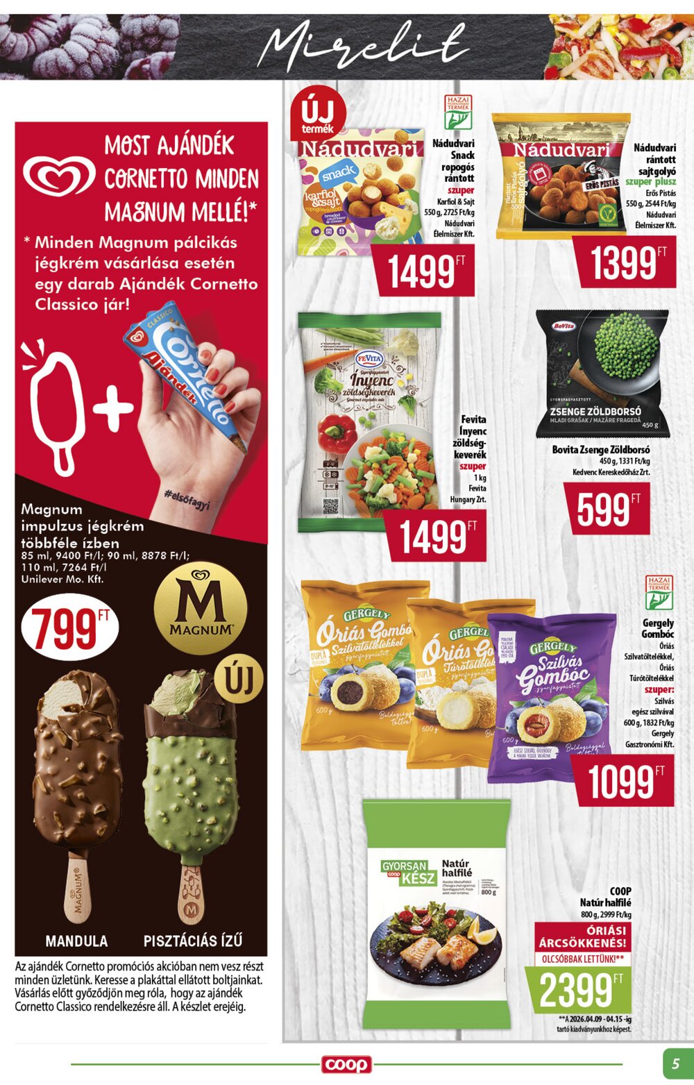 Coop akciós újság 2026.04.23-tól - 5. oldal.