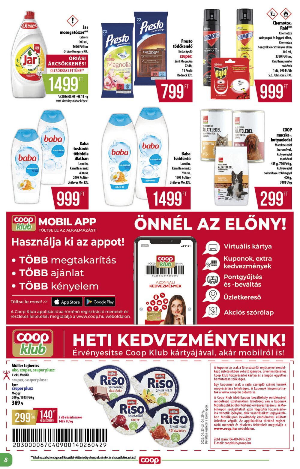 Coop akciós újság 2026.04.23-tól - 8. oldal.