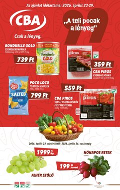 CBA akciós újság 2026.04.23-tól