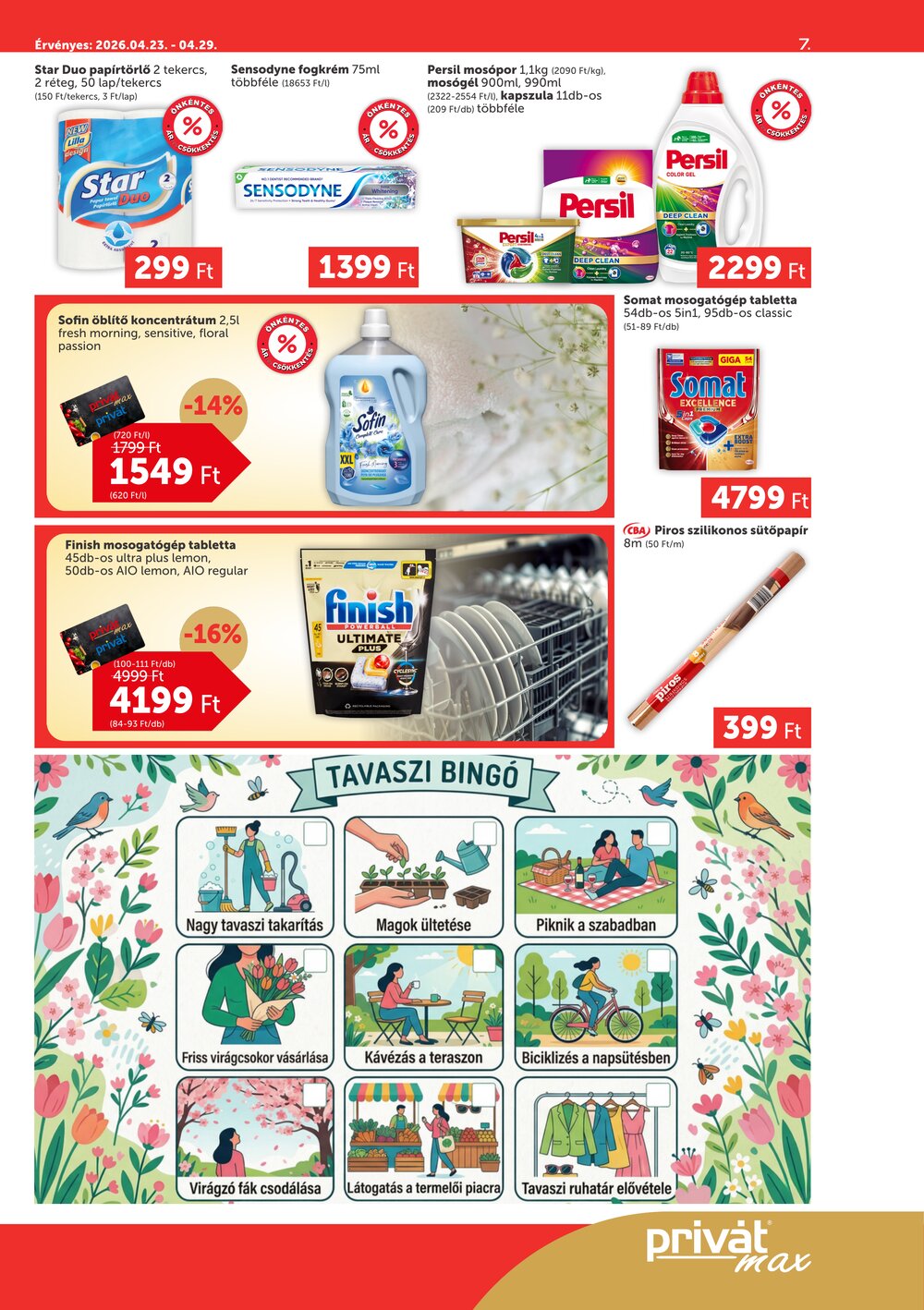 Privát akciós újság 2026.04.23-tól - 7. oldal.