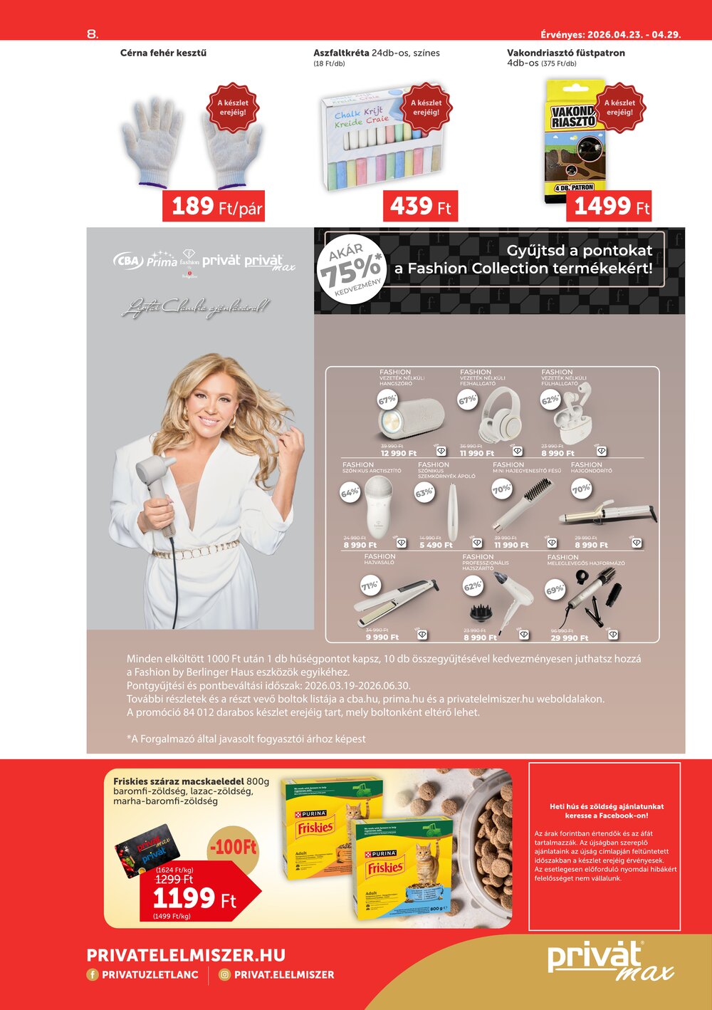 Privát akciós újság 2026.04.23-tól - 8. oldal.