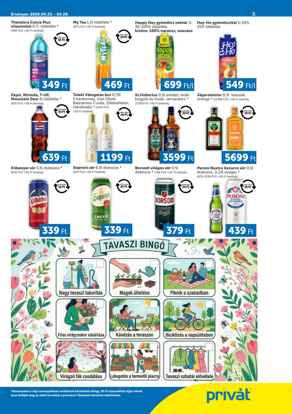 Privát akciós újság 2026.04.23-tól - 3. oldal.