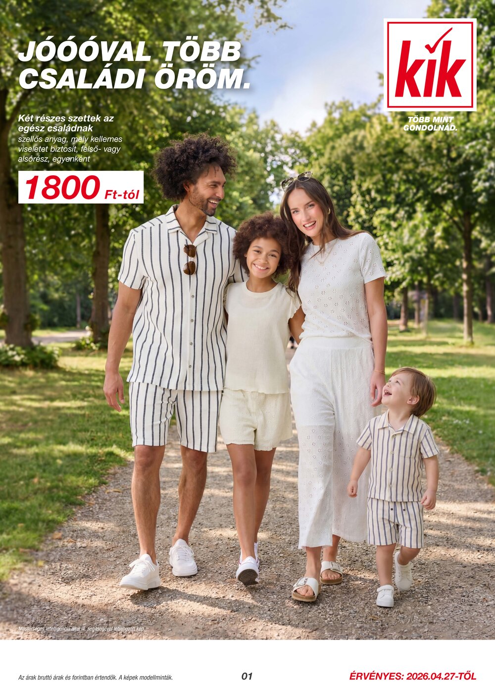 KIK akciós újság 2026.04.27-től - 1. oldal.