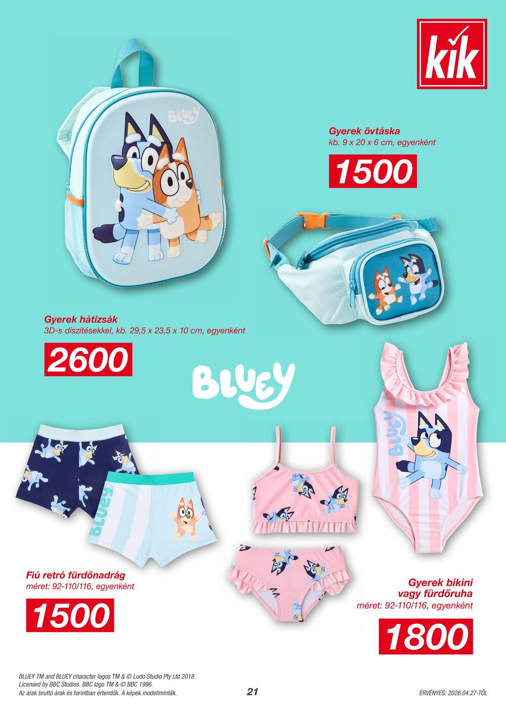 KIK akciós újság 2026.04.27-től - 21. oldal.