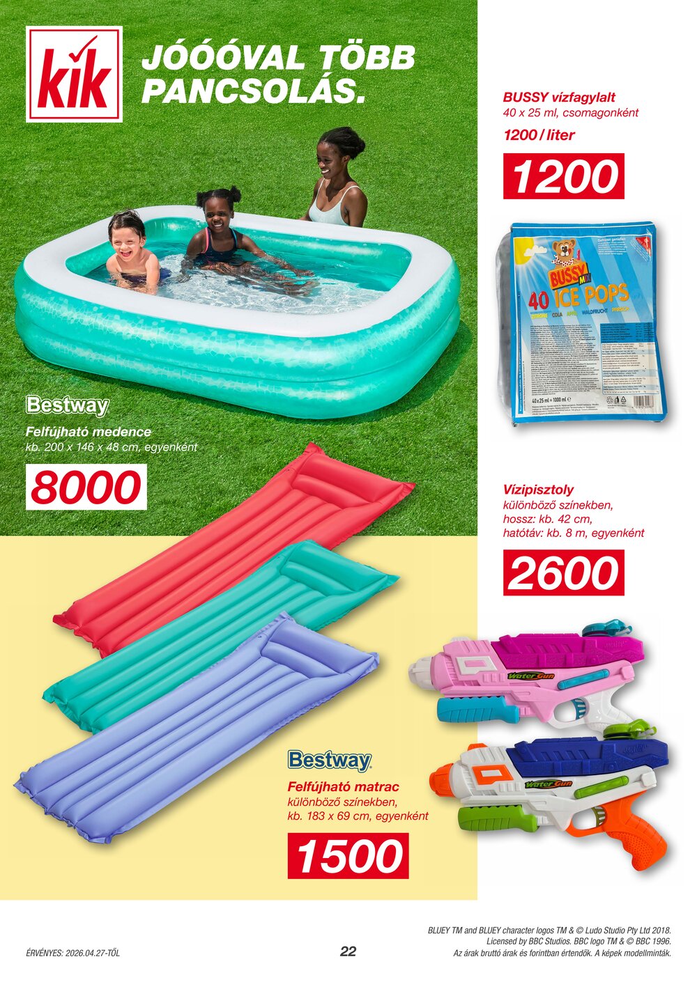 KIK akciós újság 2026.04.27-től - 22. oldal.