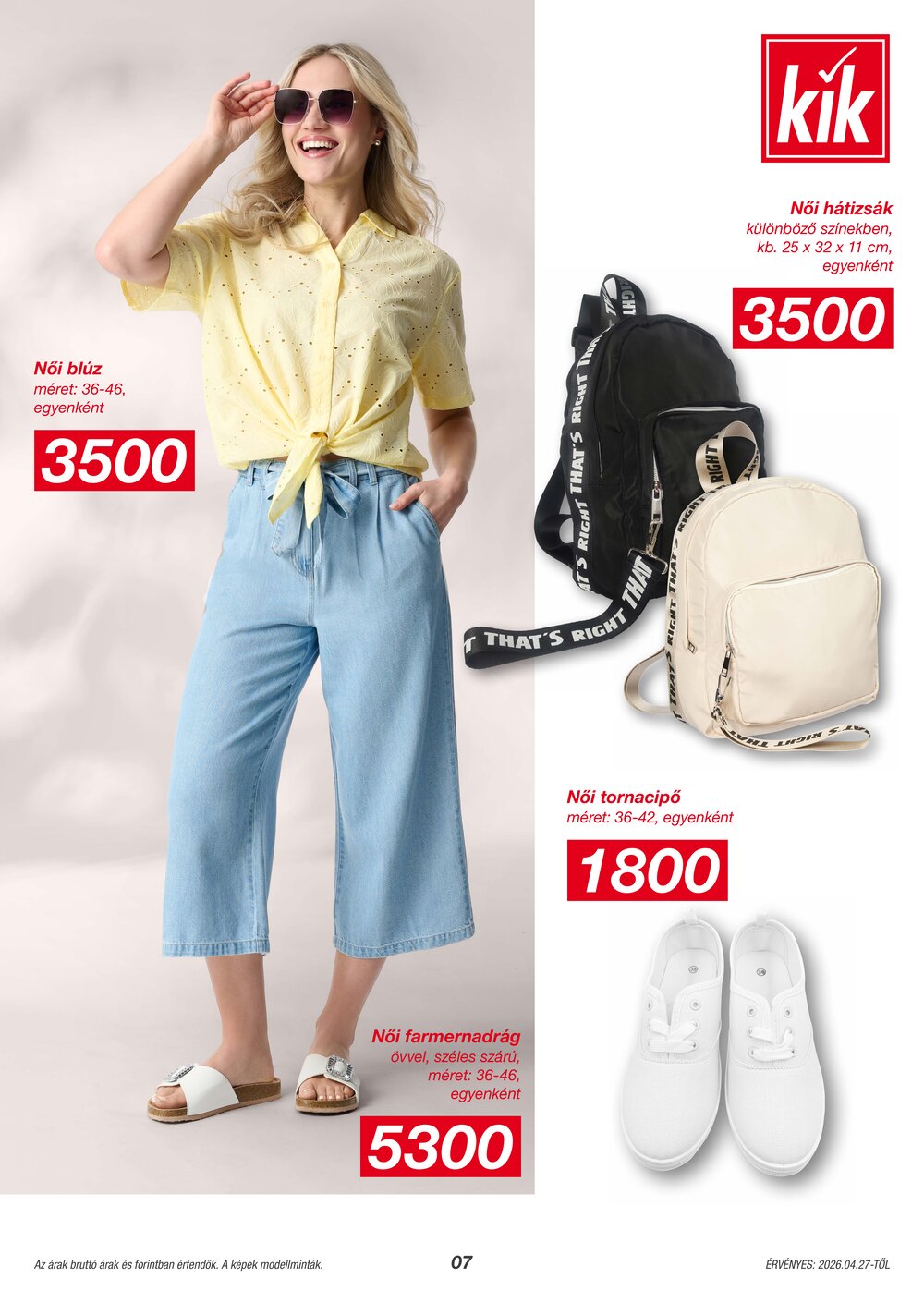 KIK akciós újság 2026.04.27-től - 7. oldal.