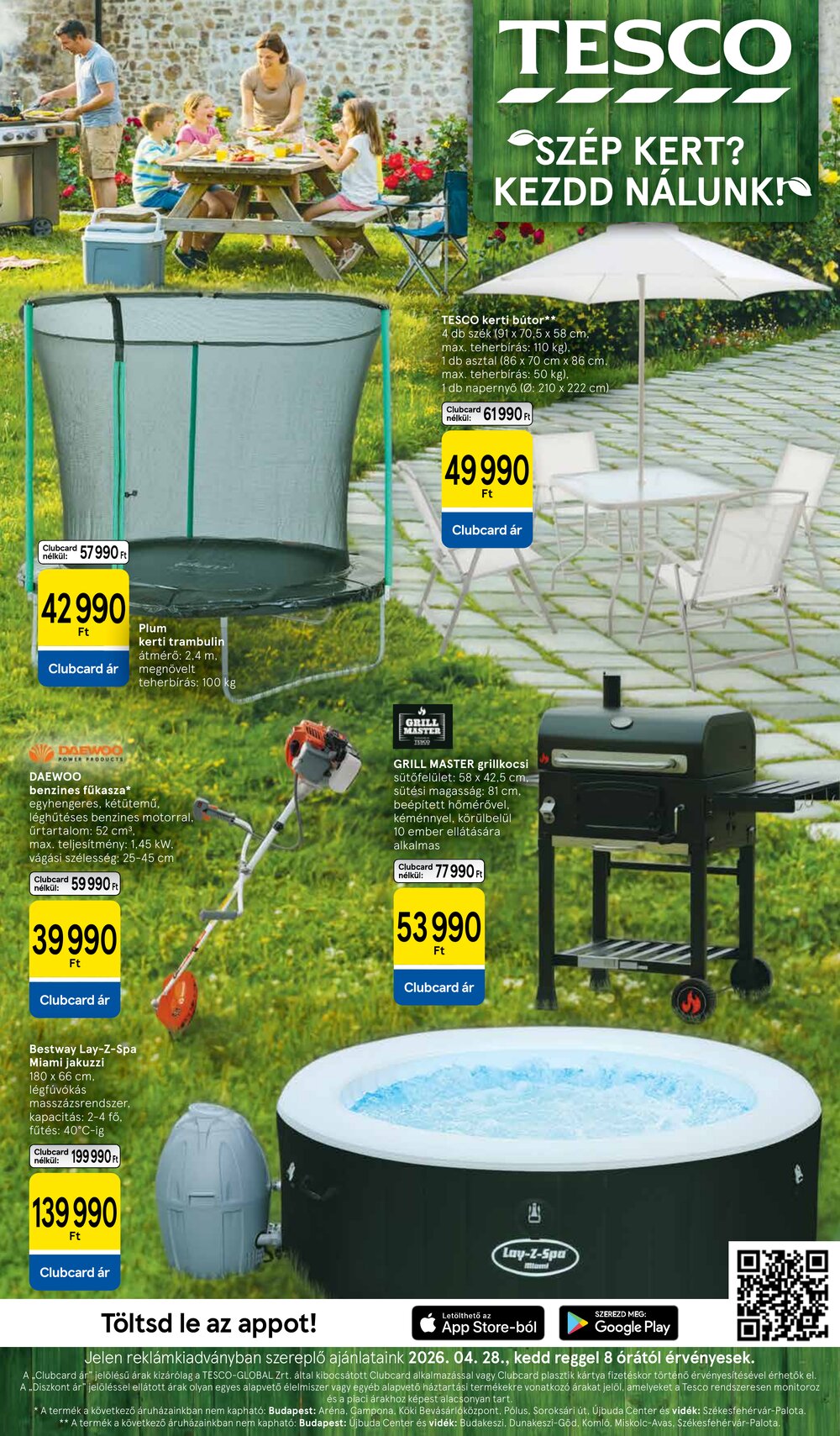 Tesco akciós újság 2026.04.28-tól - 1. oldal.