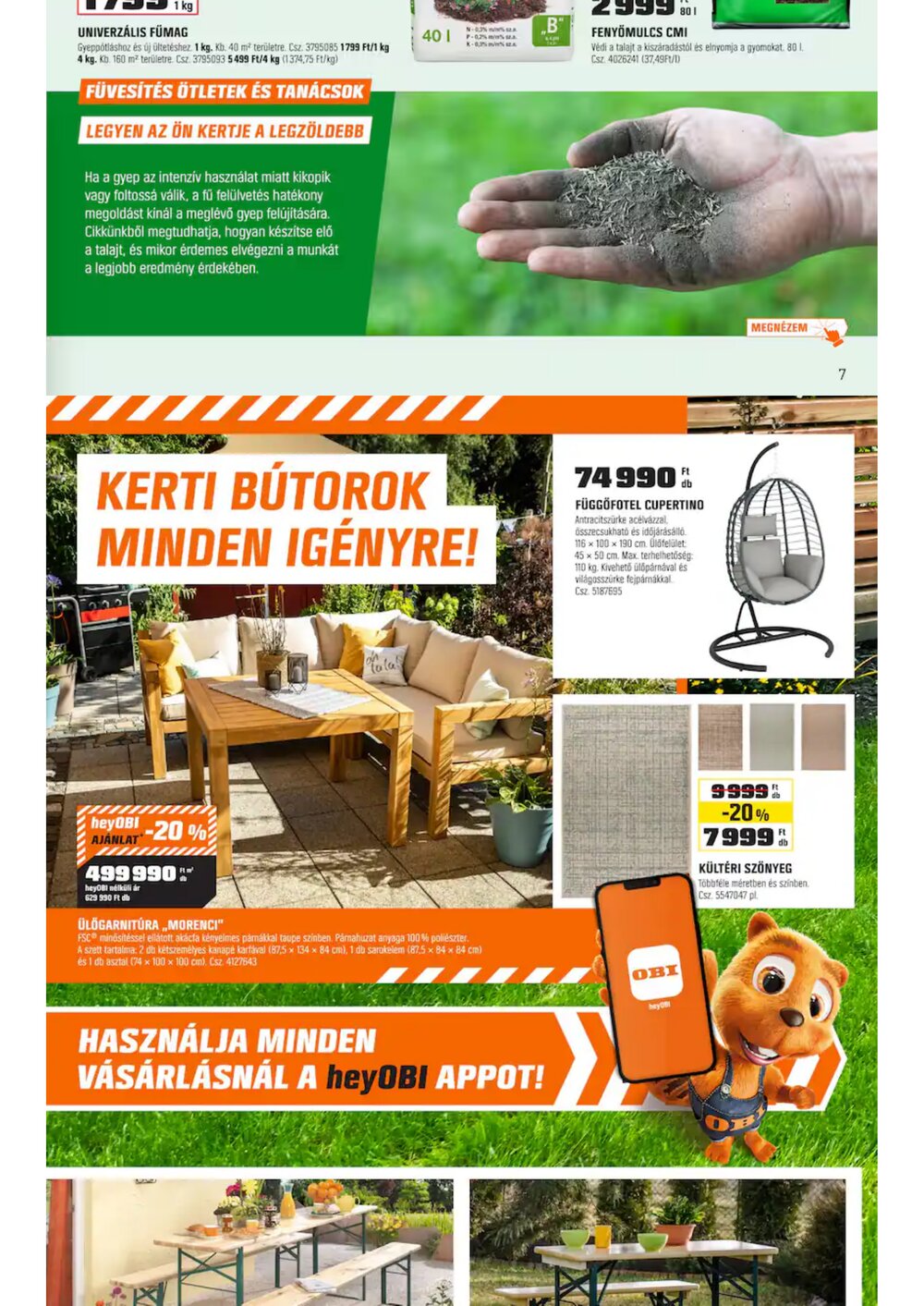 OBI akciós újság 2026.04.28-tól - 7. oldal.
