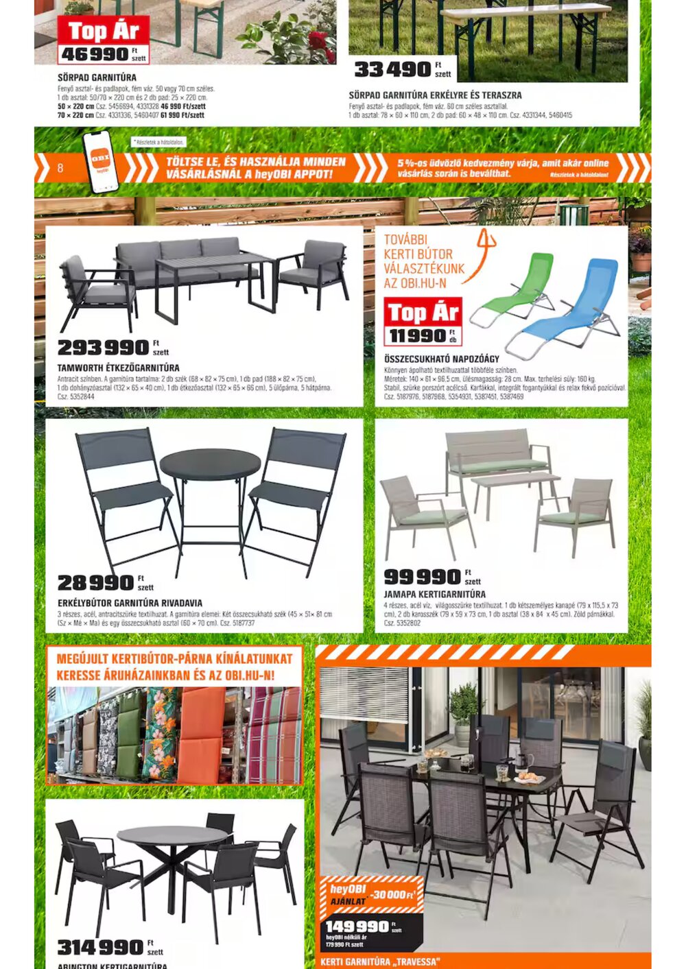 OBI akciós újság 2026.04.28-tól - 8. oldal.