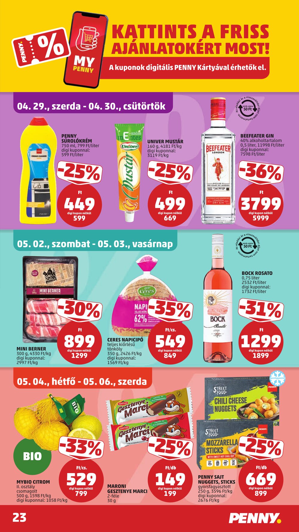 Penny Market akciós újság 2026.04.29-től - 27. oldal.