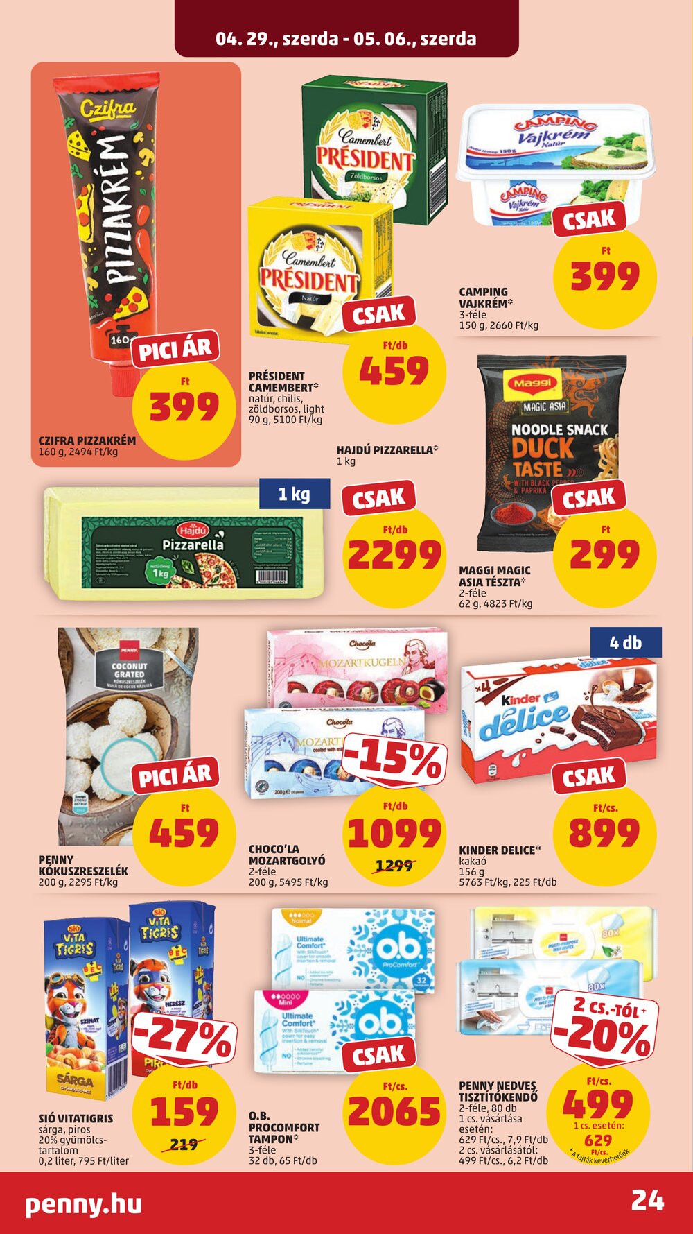 Penny Market akciós újság 2026.04.29-től - 28. oldal.
