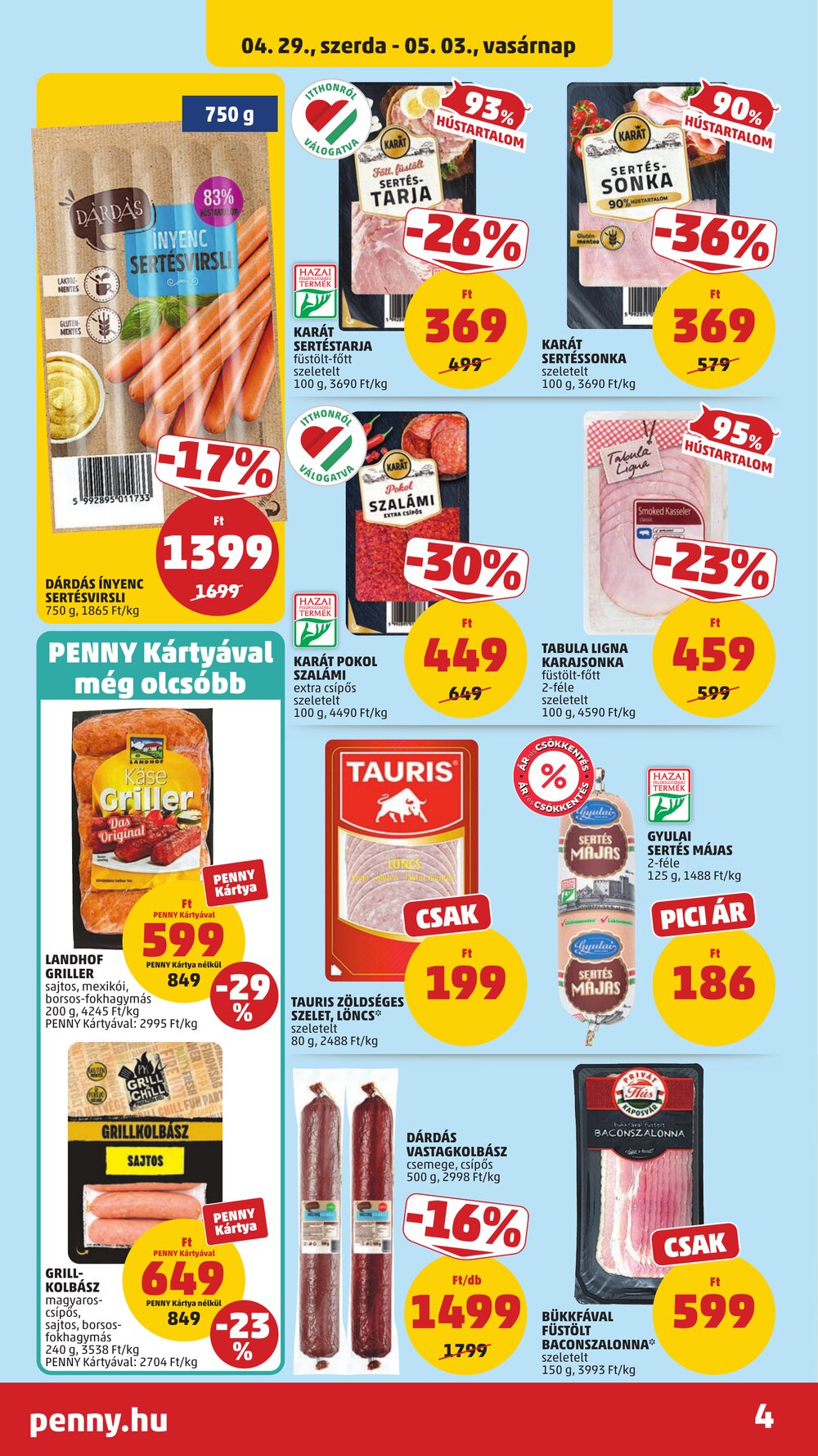 Penny Market akciós újság 2026.04.29-től - 6. oldal.