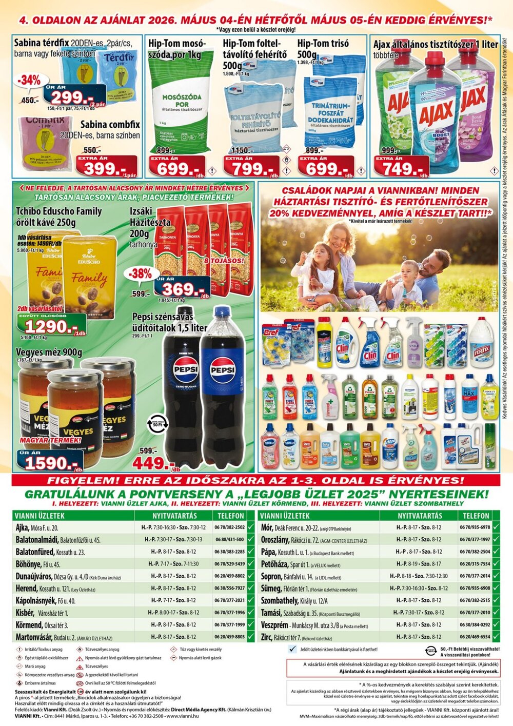 Vianni drogéria akciós újság 2026.04.29-től - 4. oldal.