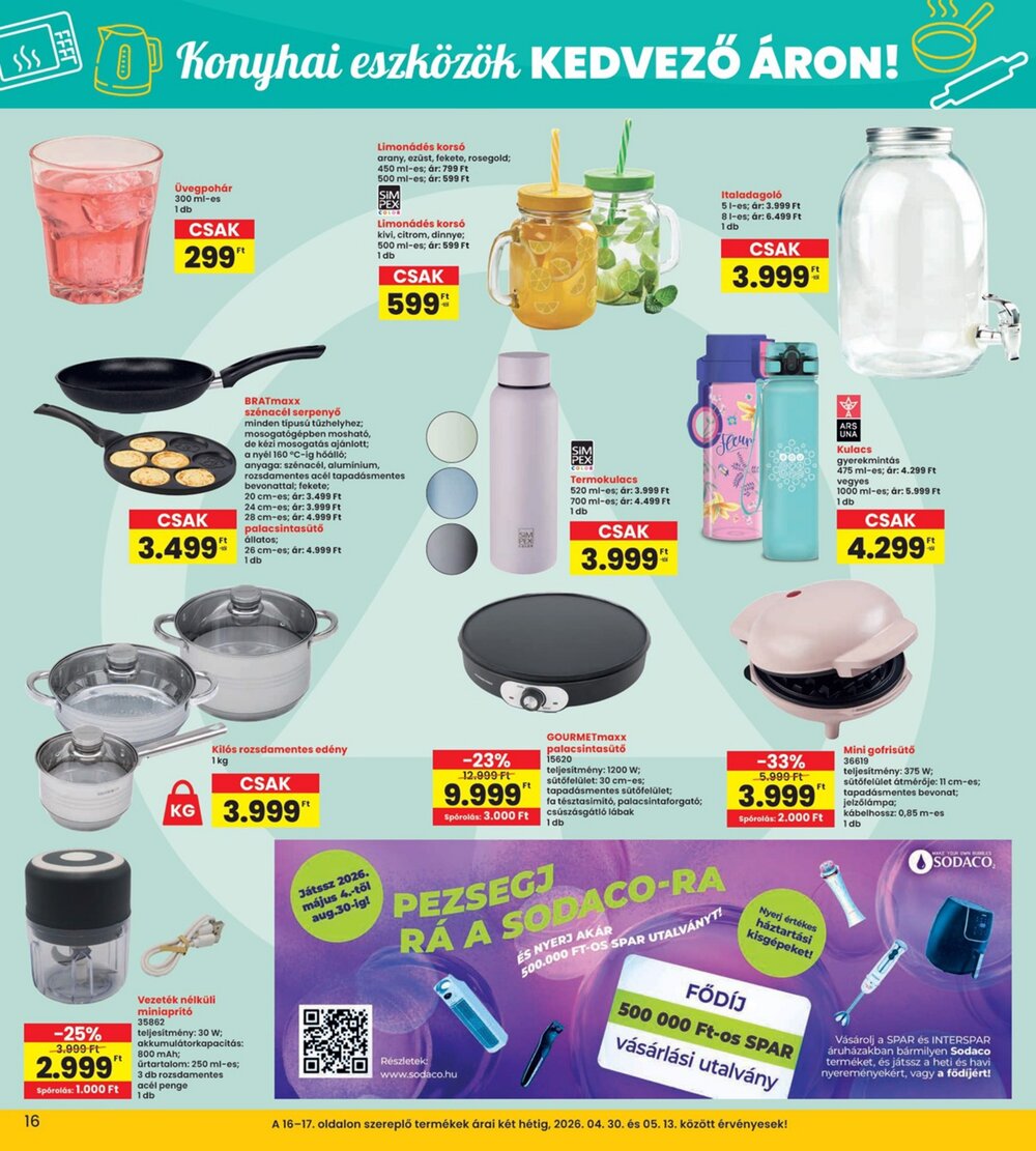 Interspar akciós újság 2026.04.30-tól - 16. oldal.